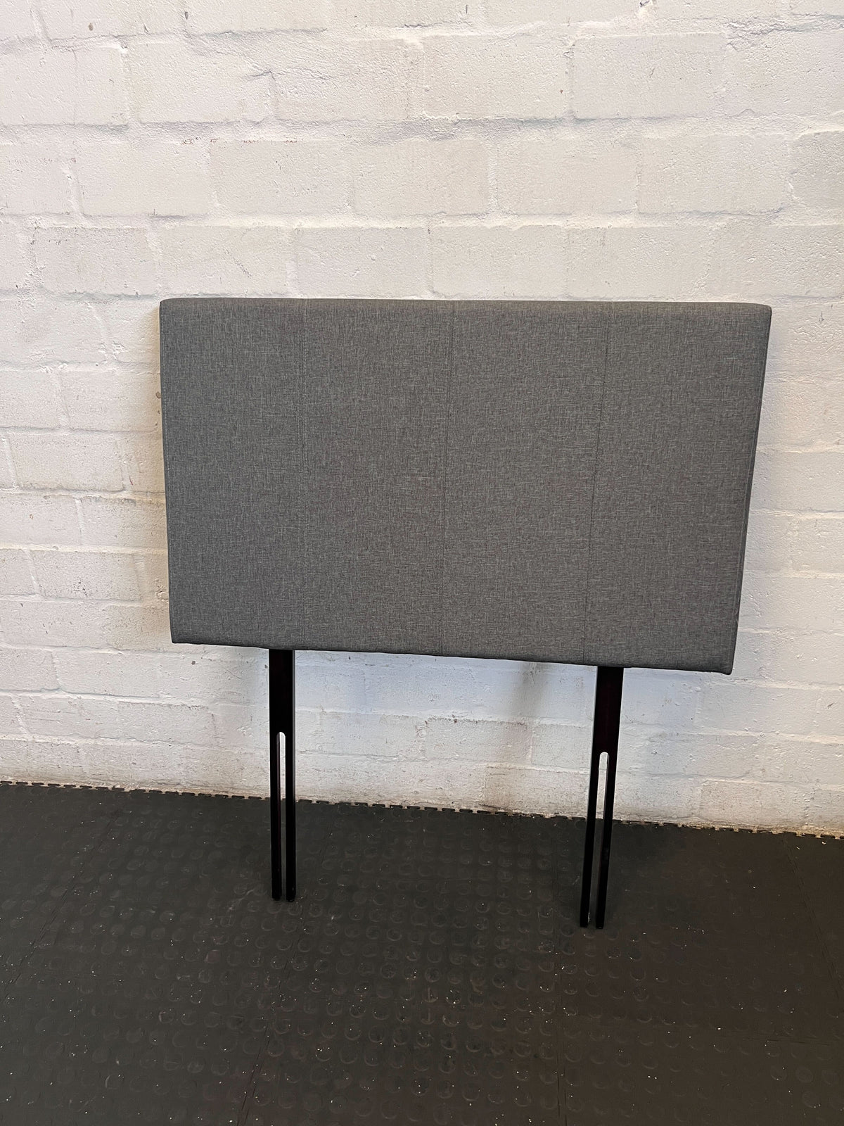 Modern Grey Upholstered Single Headboard