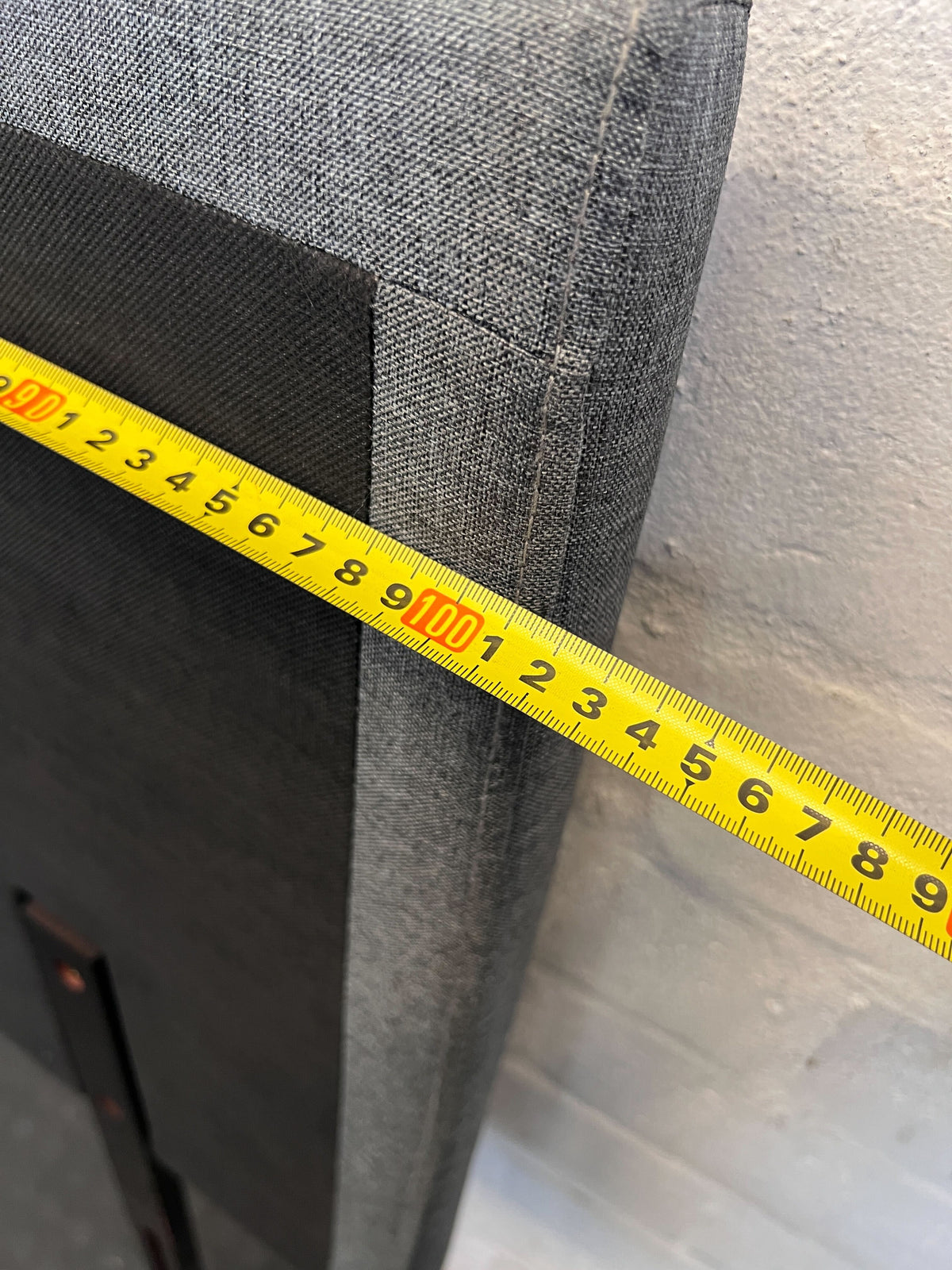 Modern Grey Upholstered Single Headboard