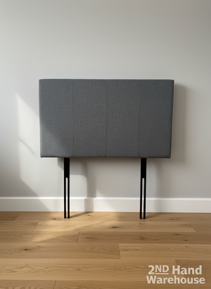 Modern Grey Upholstered Single Headboard