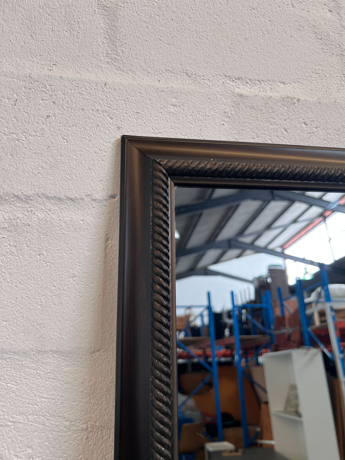 Elegant Dark Framed Wall Mirror