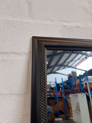 Elegant Dark Framed Wall Mirror