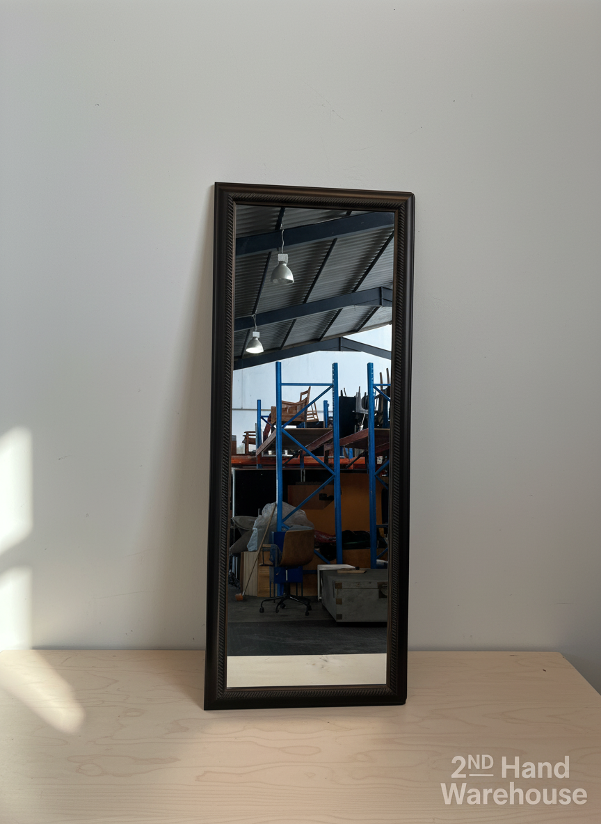 Elegant Dark Framed Wall Mirror