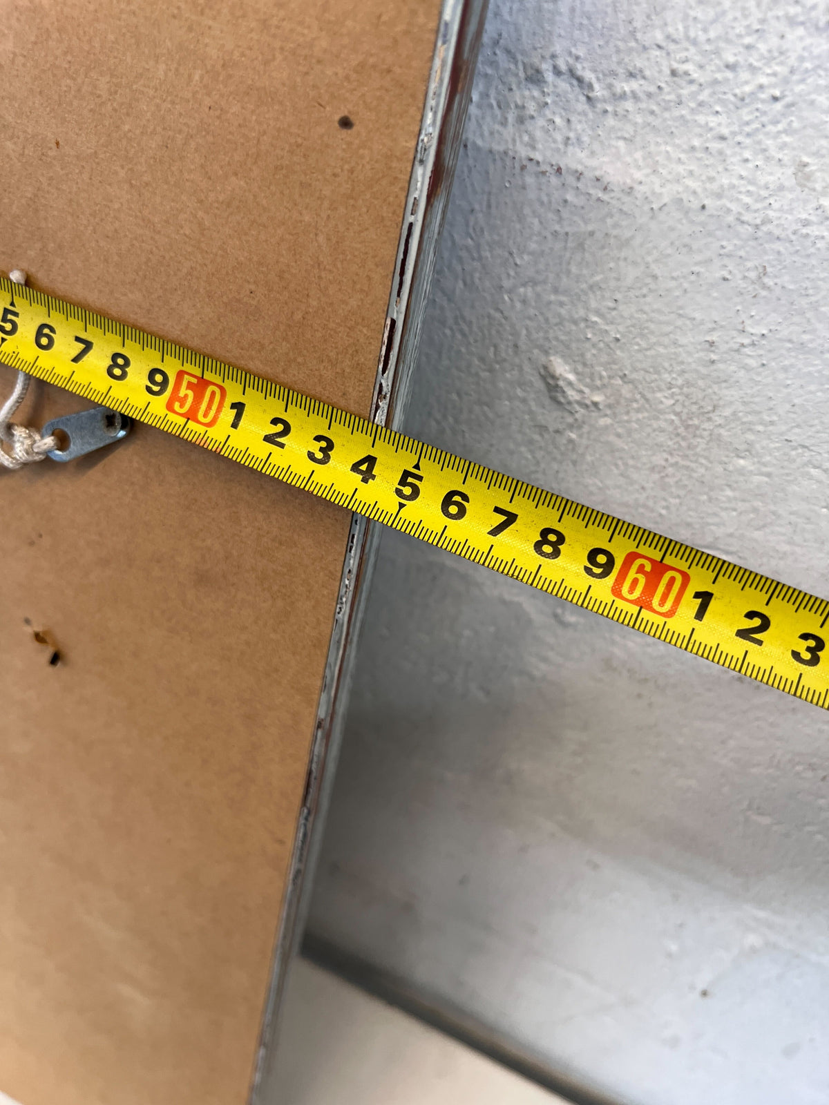 Rustic Chic Distressed White Wood Frame Mirror