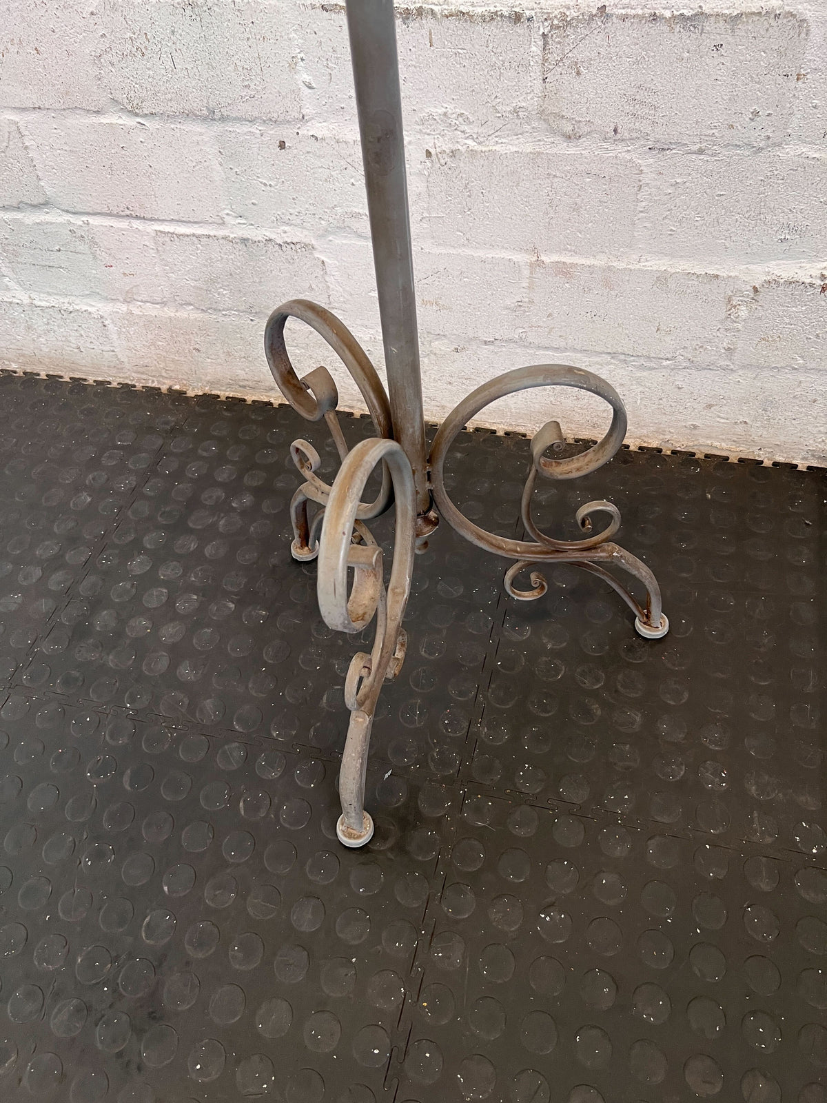 Vintage Wrought Iron Coat Rack - Hallway Organizer