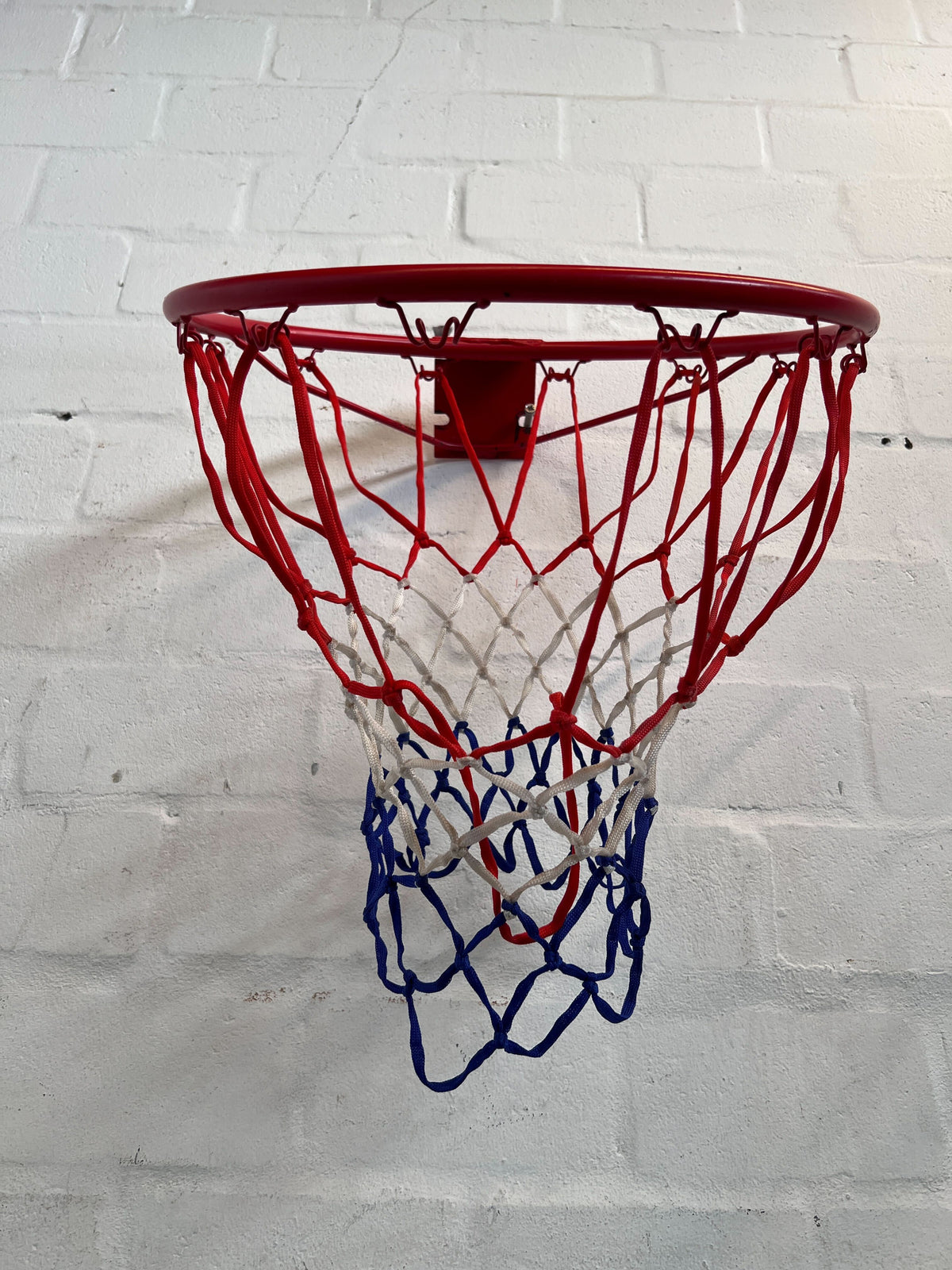Vibrant Mini Basketball Hoop - Red, White & Blue Net