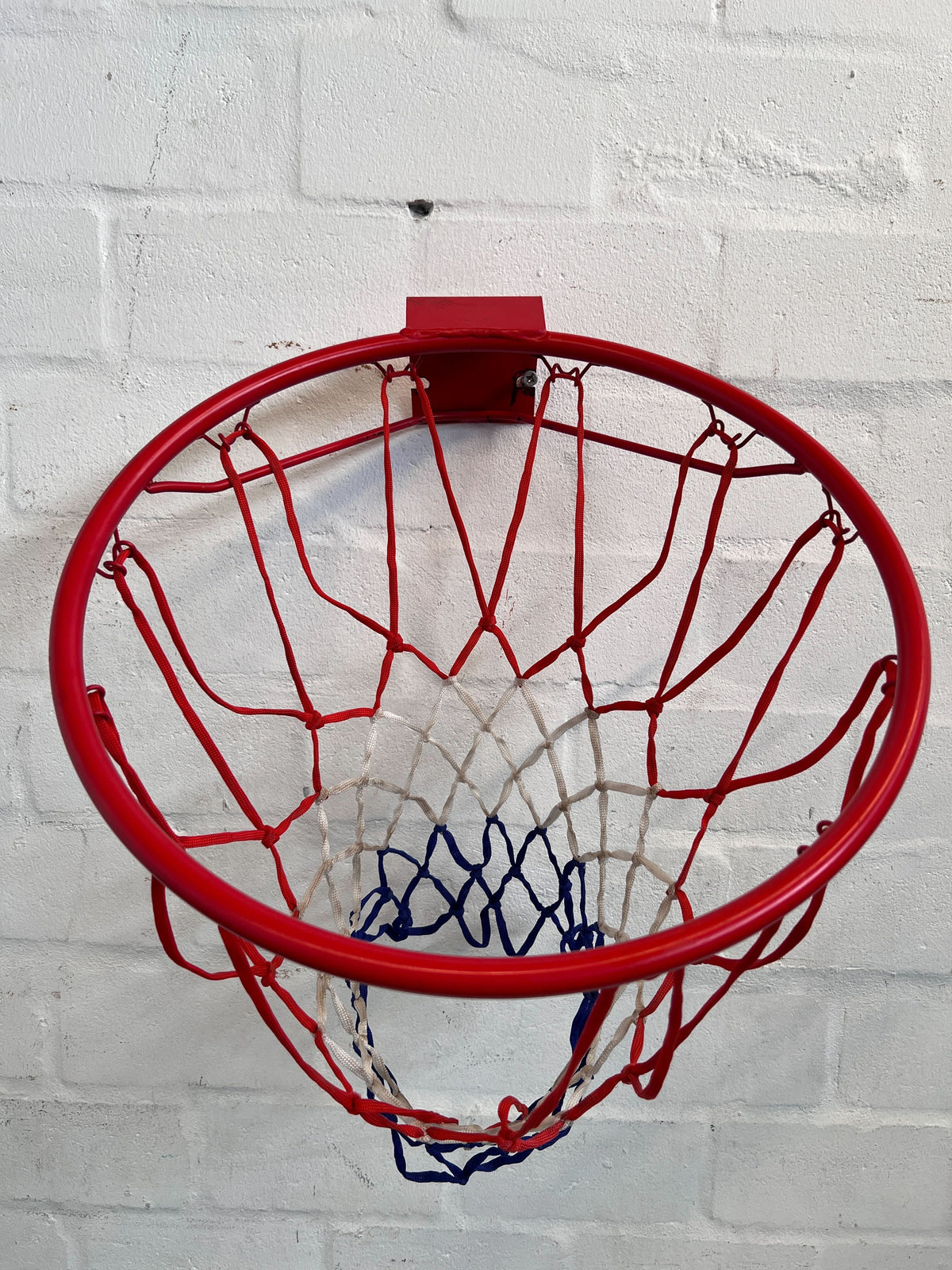 Vibrant Mini Basketball Hoop - Red, White & Blue Net