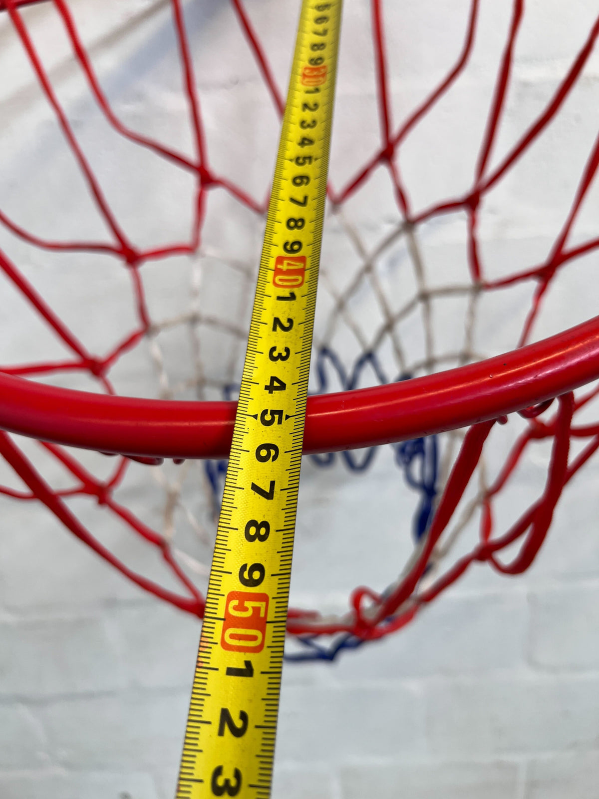 Vibrant Mini Basketball Hoop - Red, White & Blue Net