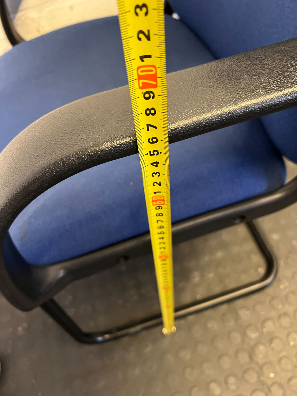 Versatile Blue Fabric Office Visitor Chair