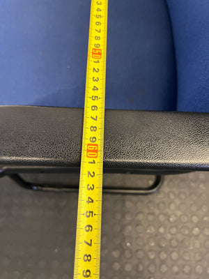 Versatile Blue Fabric Office Visitor Chair