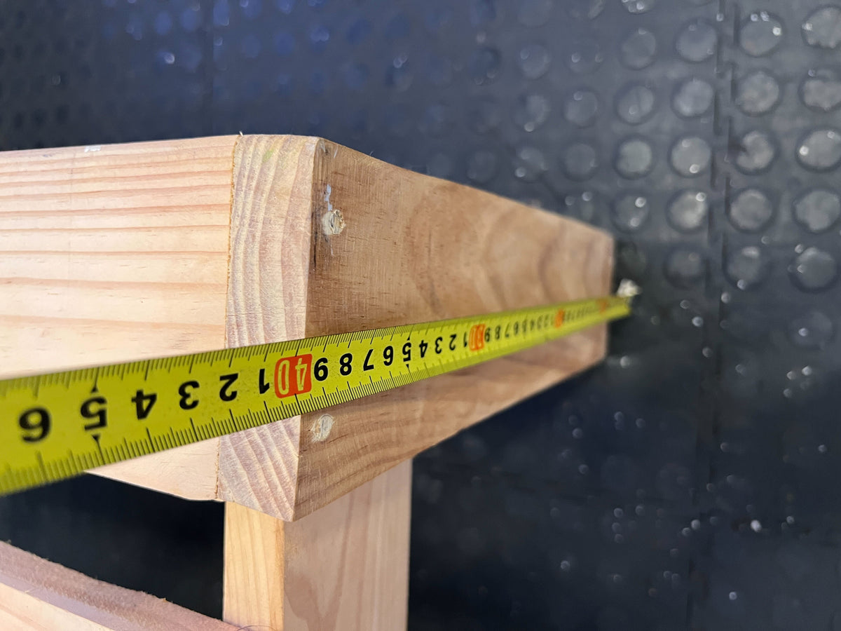 Versatile Natural Wood Slatted Platform Bench