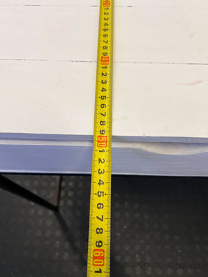 Modern White & Black Two-Drawer Desk