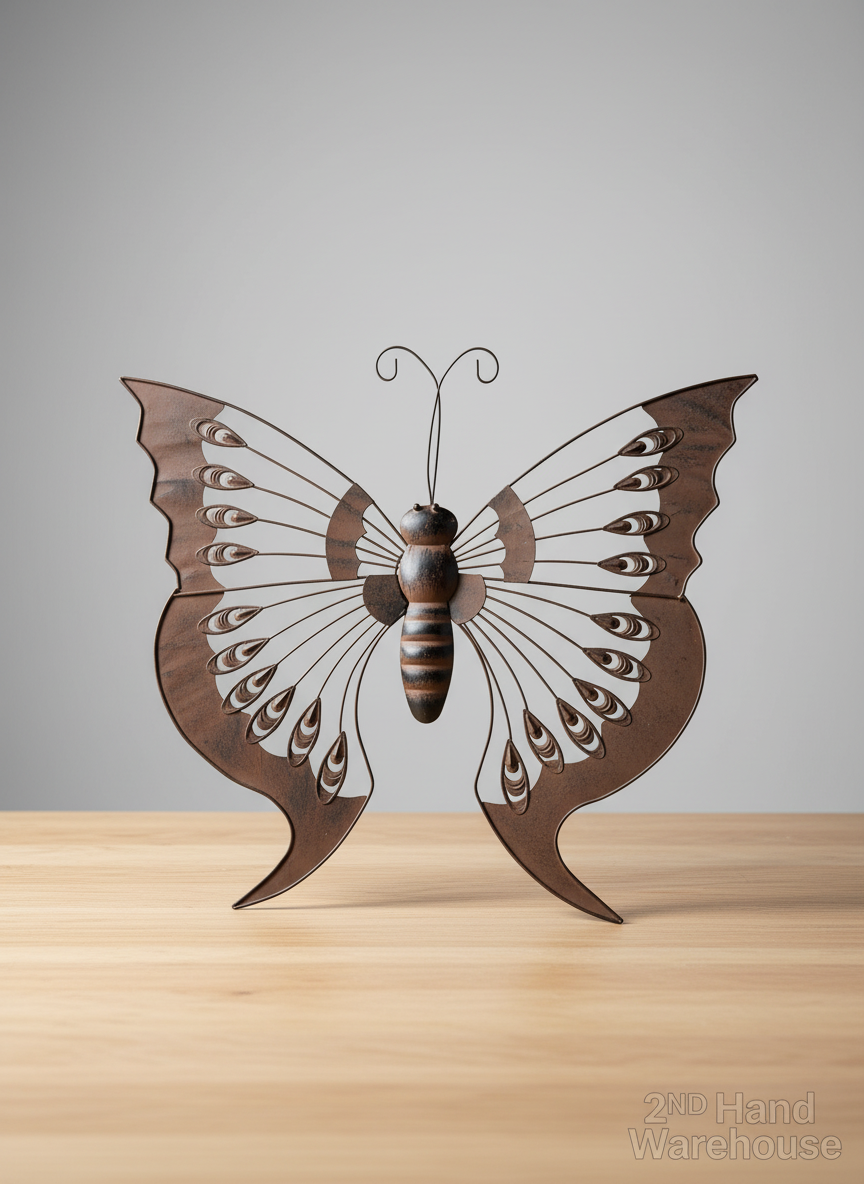 Rustic Metal Butterfly Wall Art