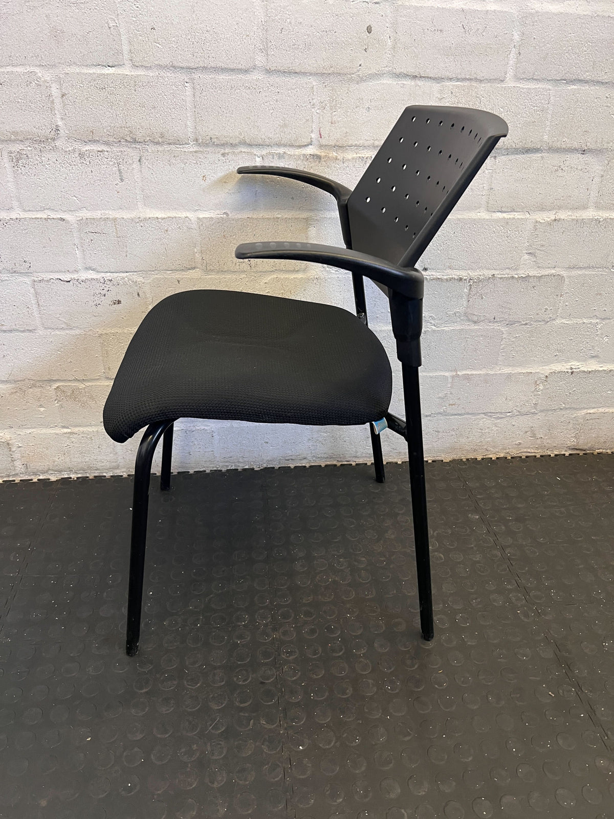 Versatile Black Office & Visitor Armchair - 2ndhandwarehouse.com