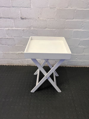 Modern White Foldable Side Table
