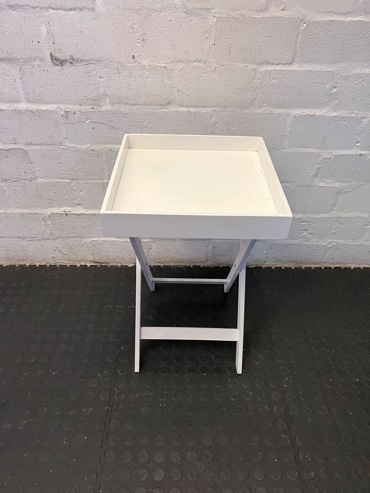 Modern White Foldable Side Table