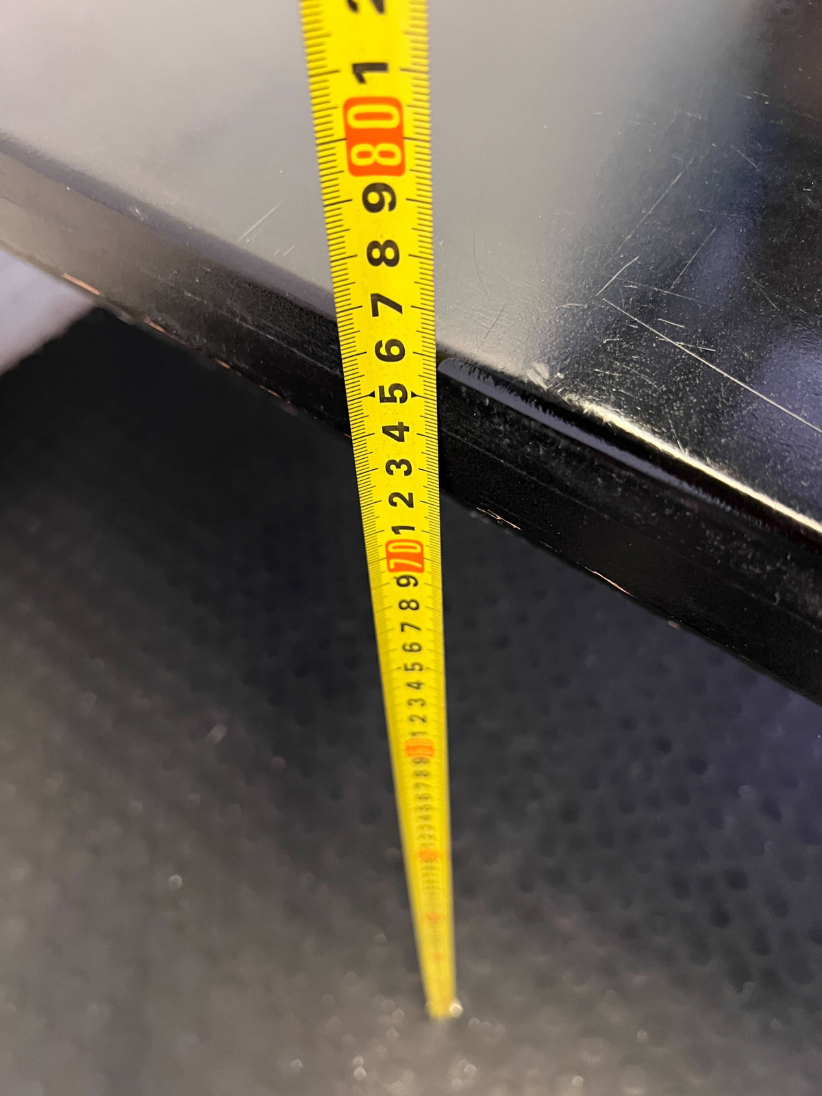 Sleek Black Rectangular Dining Table