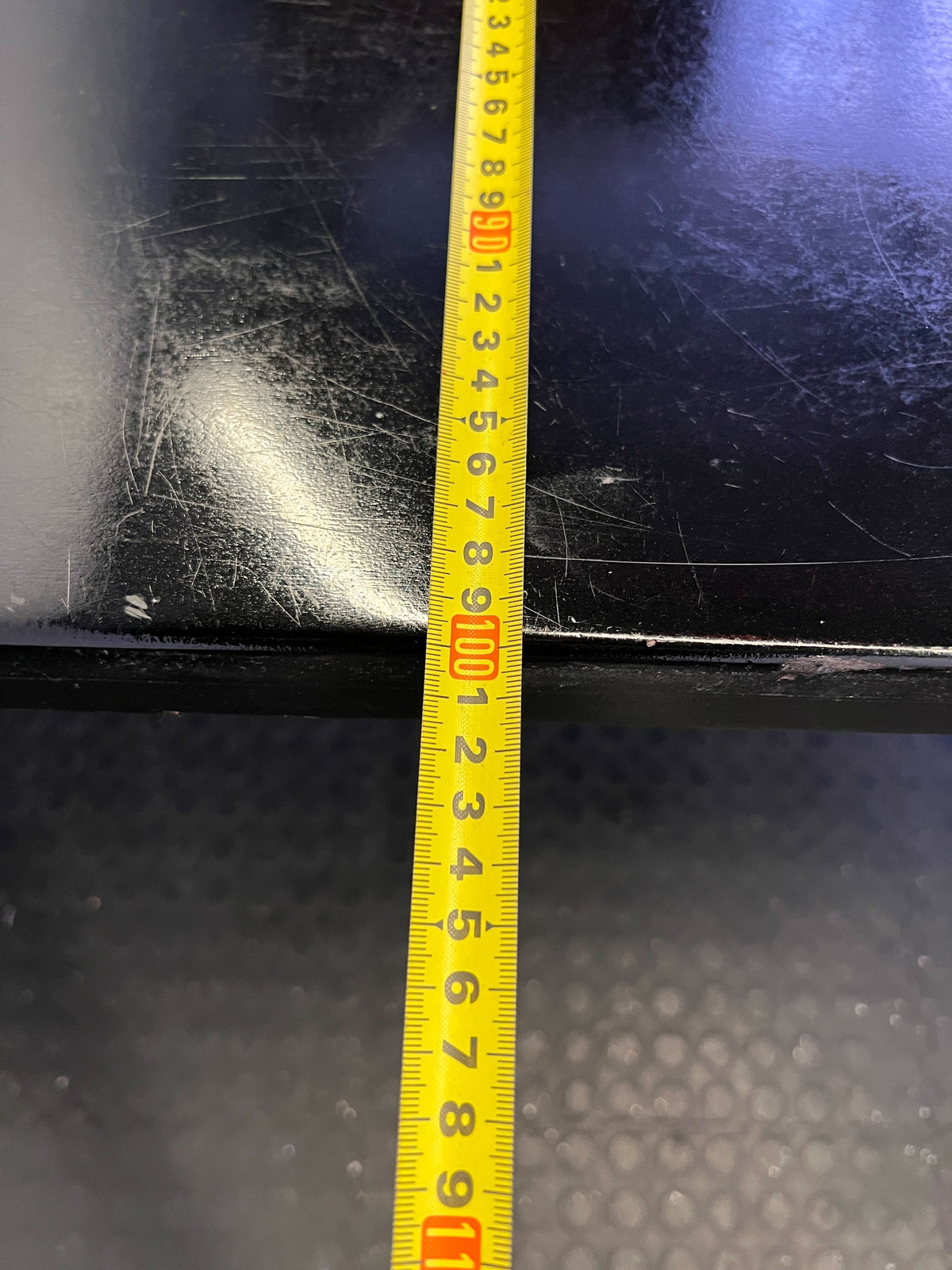 Sleek Black Rectangular Dining Table