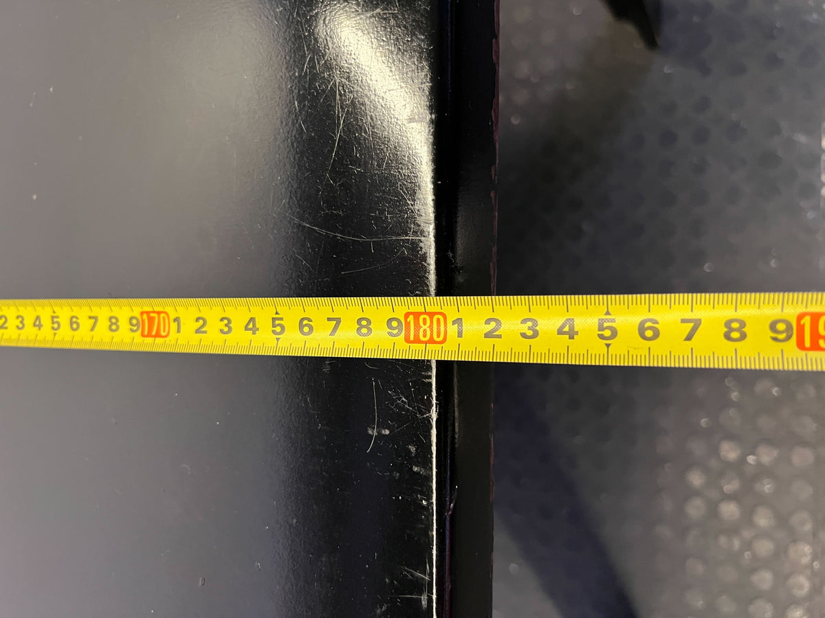 Sleek Black Rectangular Dining Table