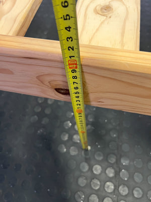 Minimalist Solid Wood Slatted Double Bed Frame