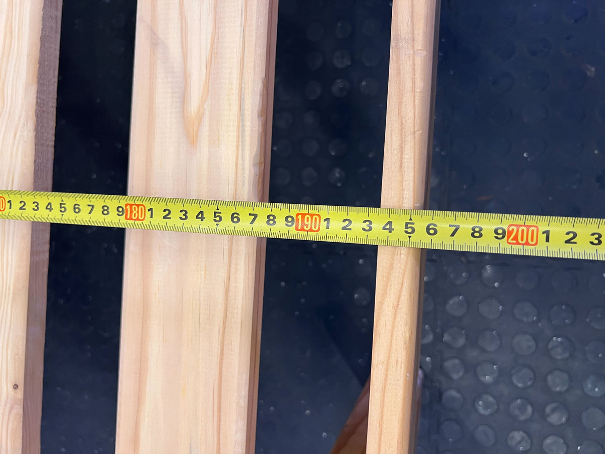 Minimalist Solid Wood Slatted Double Bed Frame