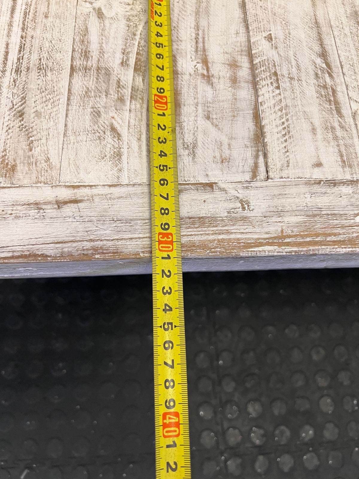 Rustic Farmhouse Distressed White Wooden Bench