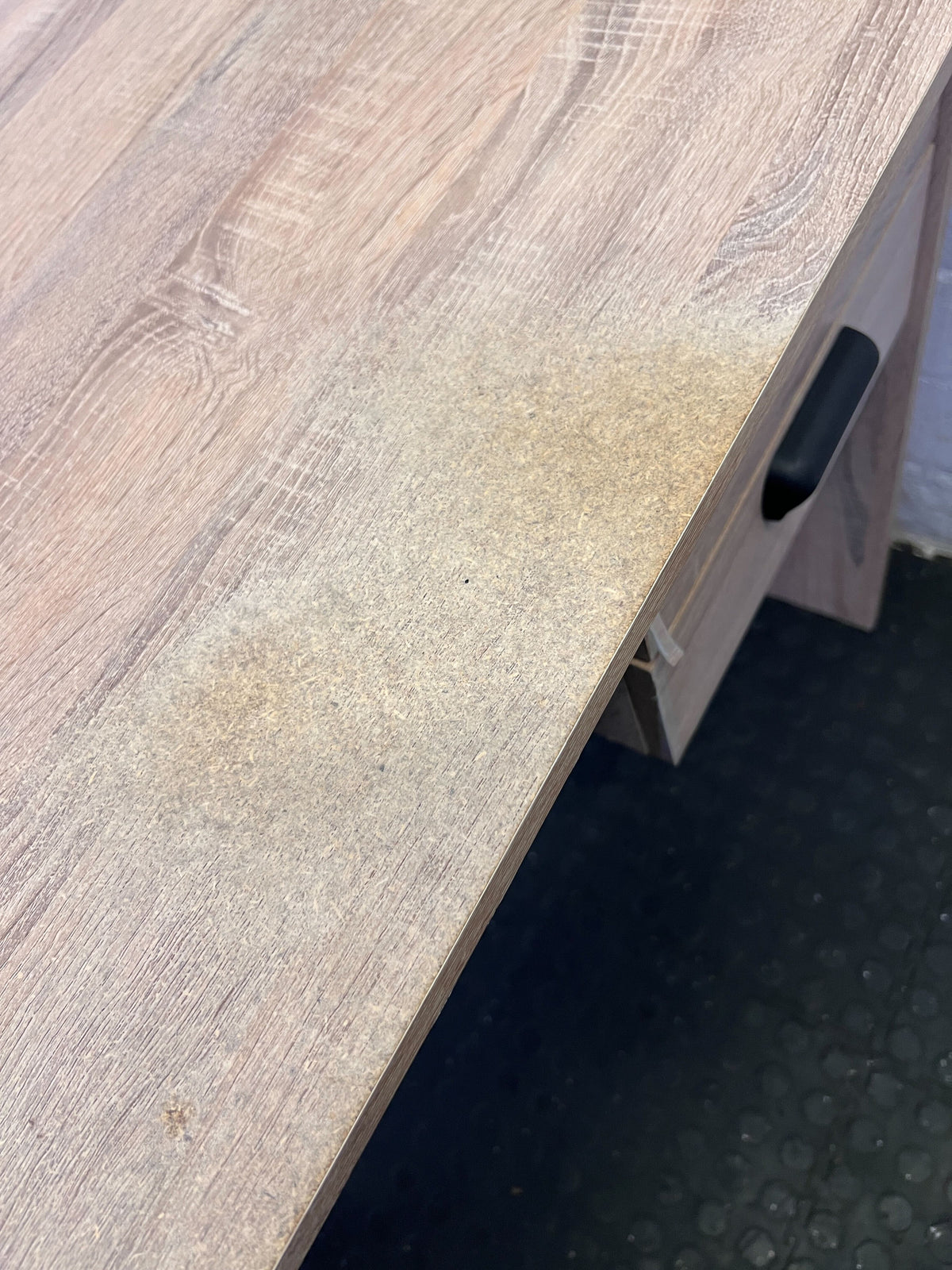 Compact Light Wood Desk with 2 Drawers - Home Office/Study