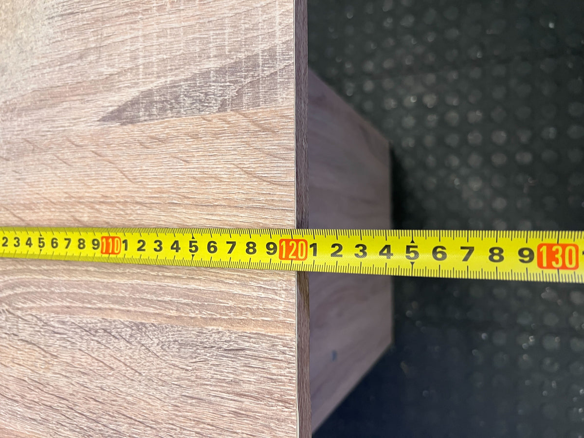 Compact Light Wood Desk with 2 Drawers - Home Office/Study