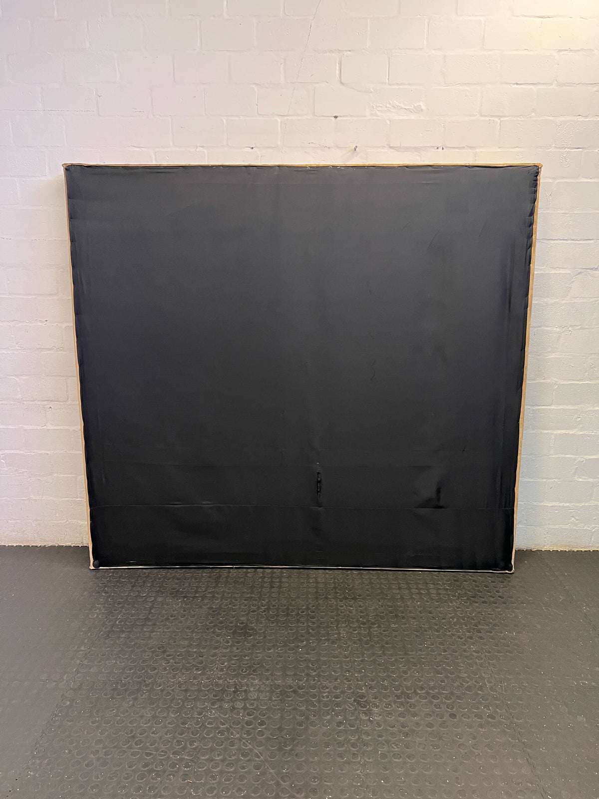 Elegant Beige Velvet Tufted Headboard - Queen/King Size