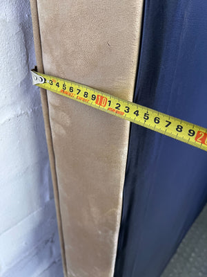 Elegant Beige Velvet Tufted Headboard - Queen/King Size