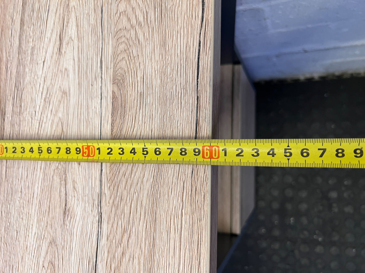 Modern Two-Tone Compact Desk with Storage