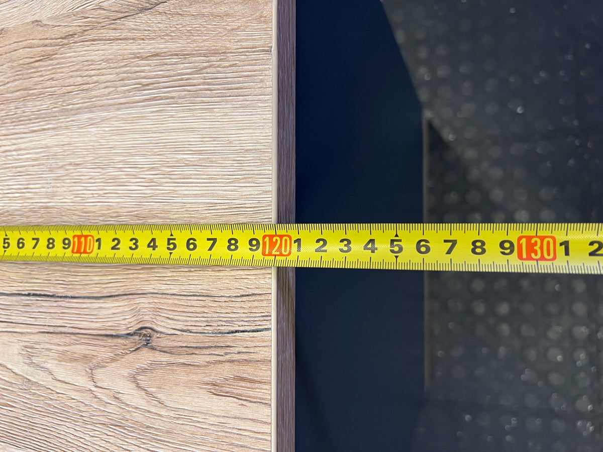 Modern Two-Tone Compact Desk with Storage