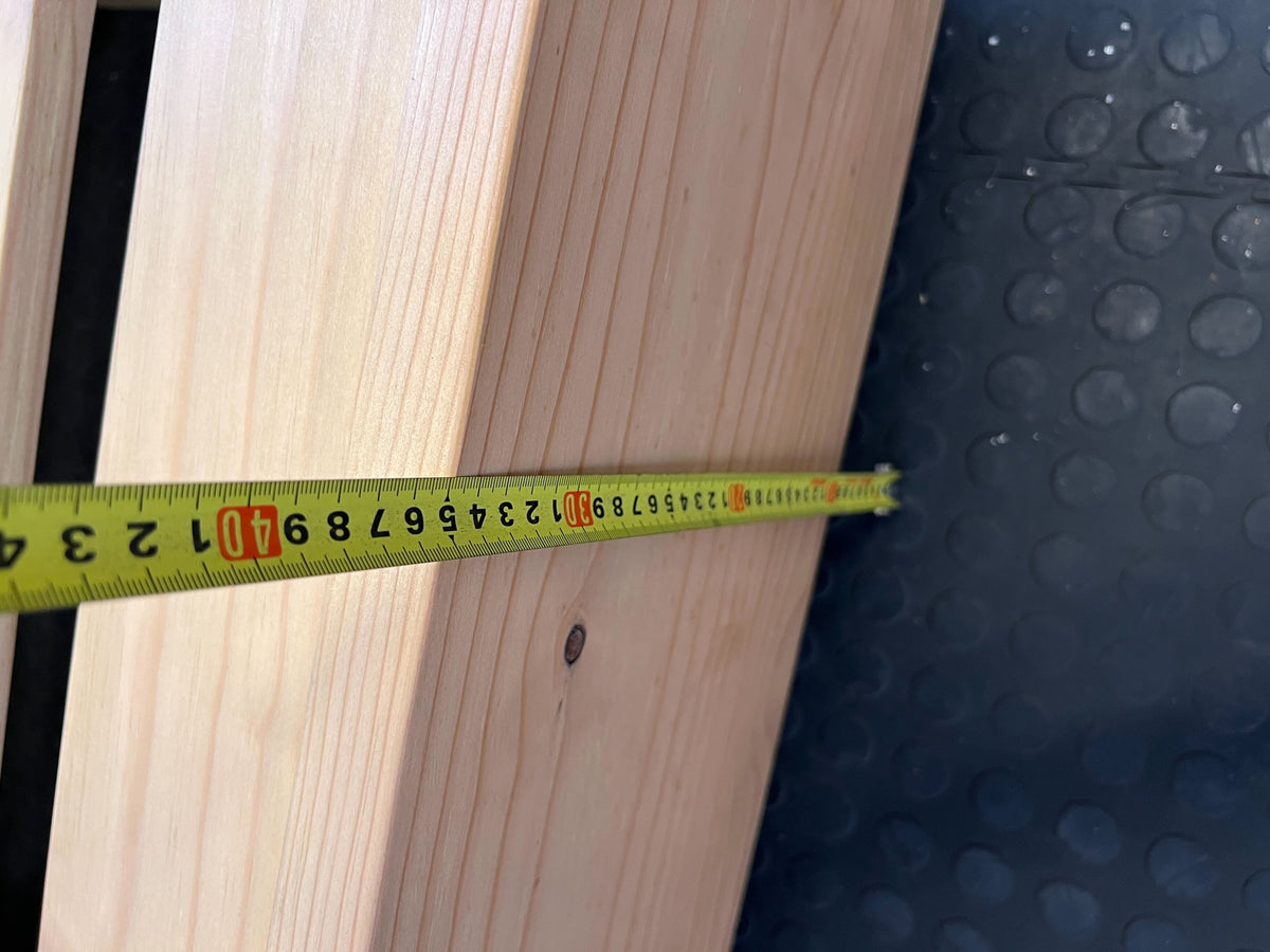 Modern Minimalist Wooden Bed Frame with Headboard & Drawers