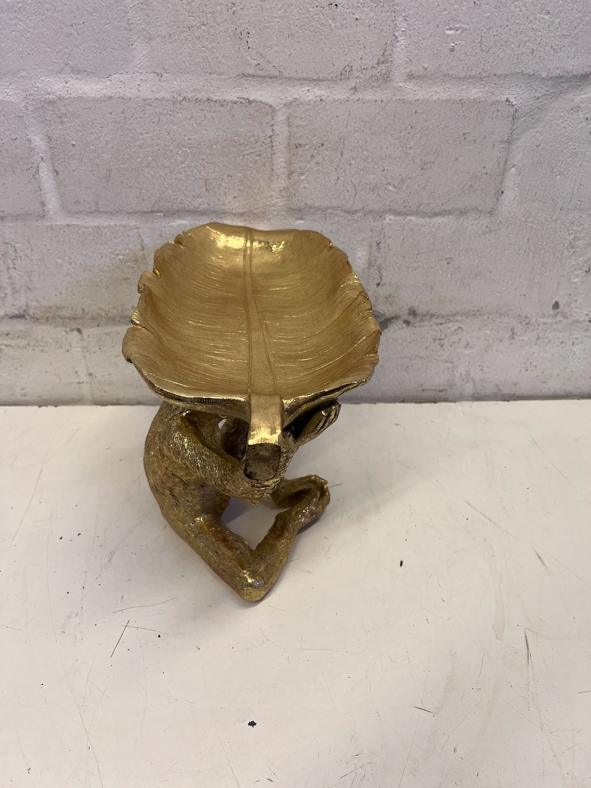Chic Golden Monkey Trinket Dish | Unique Home Decor