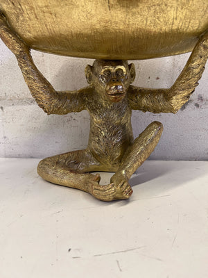 Chic Golden Monkey Trinket Dish | Unique Home Decor