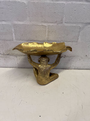 Chic Golden Monkey Trinket Dish | Unique Home Decor