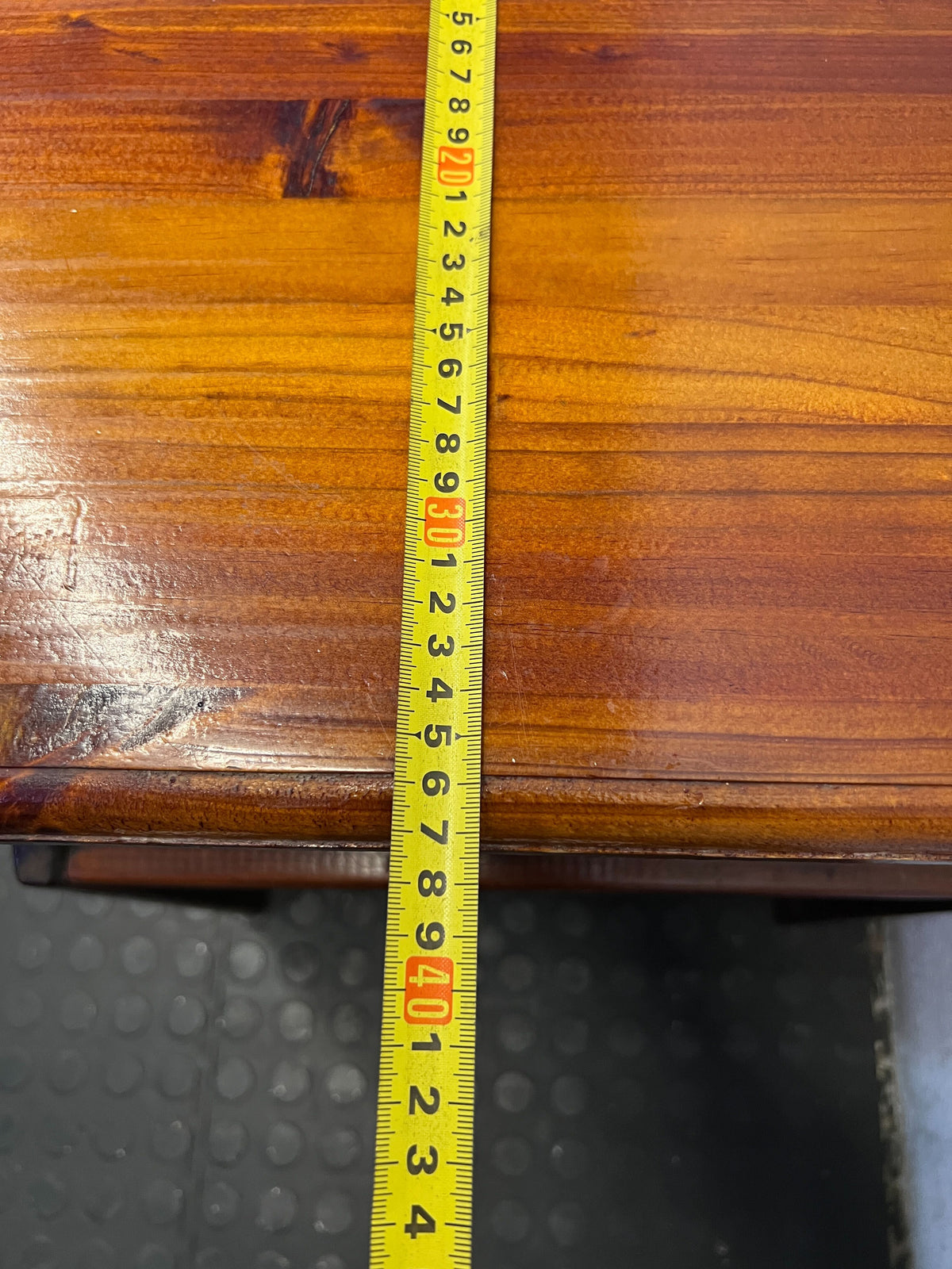 Rustic Wooden Magazine Side Table - Vintage Charm