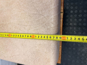 Versatile Wooden Padded Stool with Beige Cushion