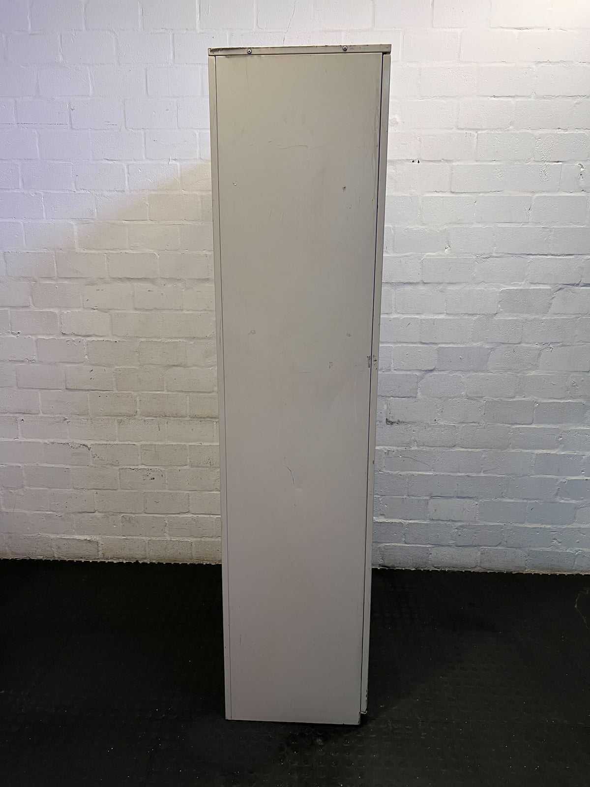 Sturdy Beige Metal Double Door Storage Cabinet