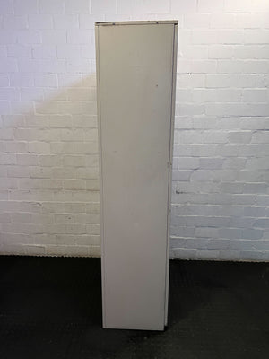 Sturdy Beige Metal Double Door Storage Cabinet