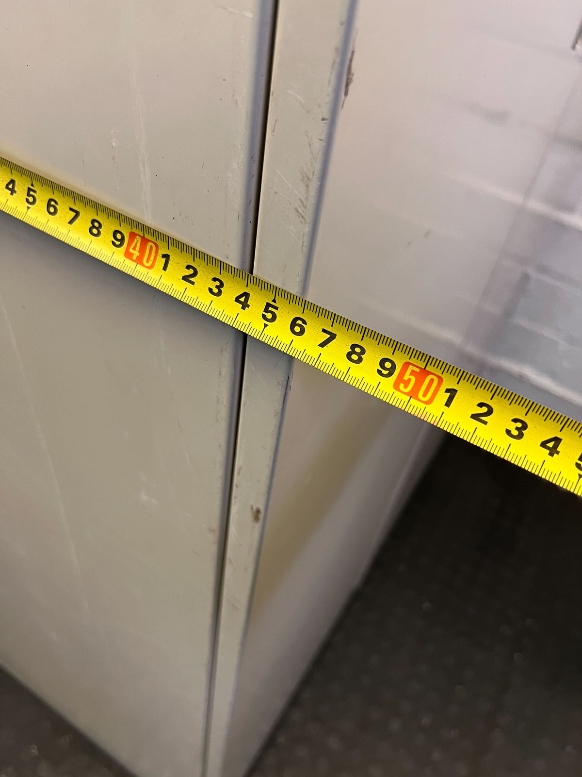 Sturdy Beige Metal Double Door Storage Cabinet