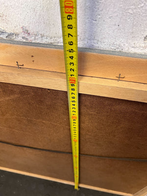 Charming Coastal Cottages Framed Oil Painting