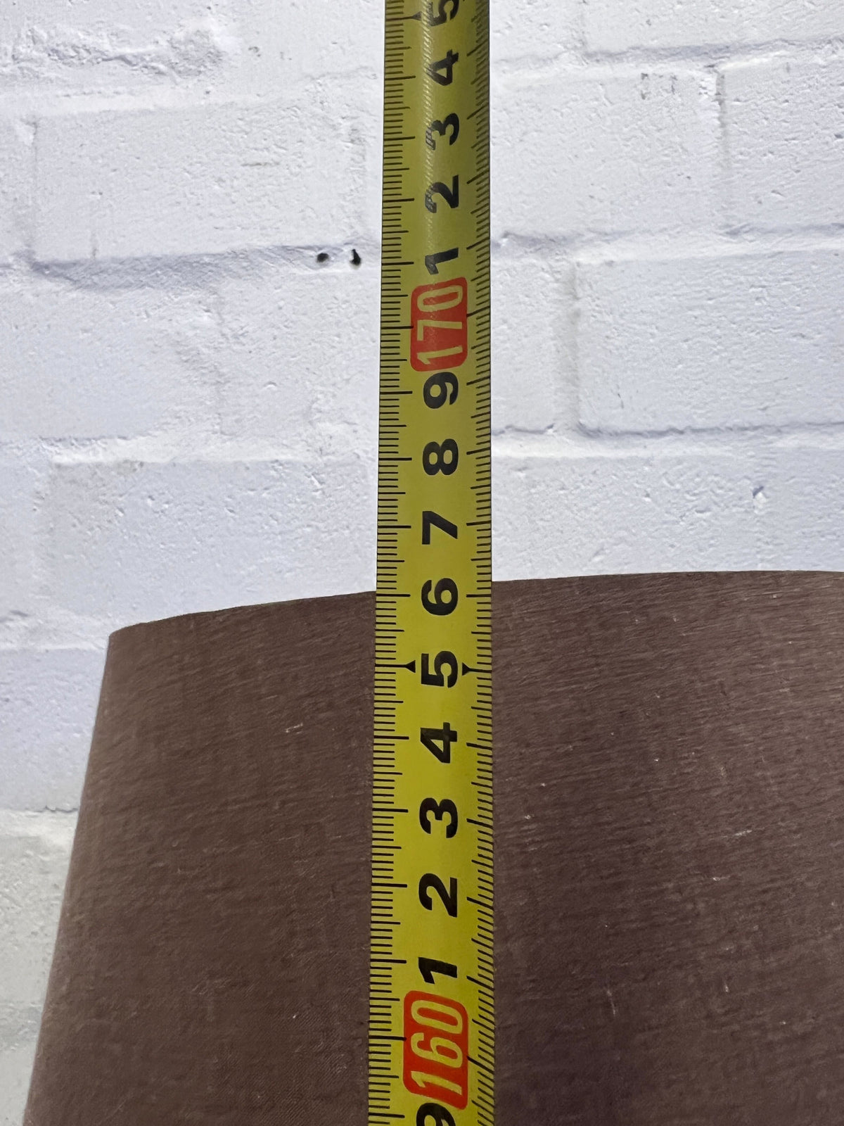 Elegant Floor Lamp with Brown Shade & Wooden Base