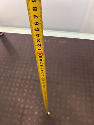 Stylish Frosted Glass & Chrome Dining Table