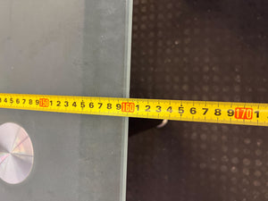 Stylish Frosted Glass & Chrome Dining Table