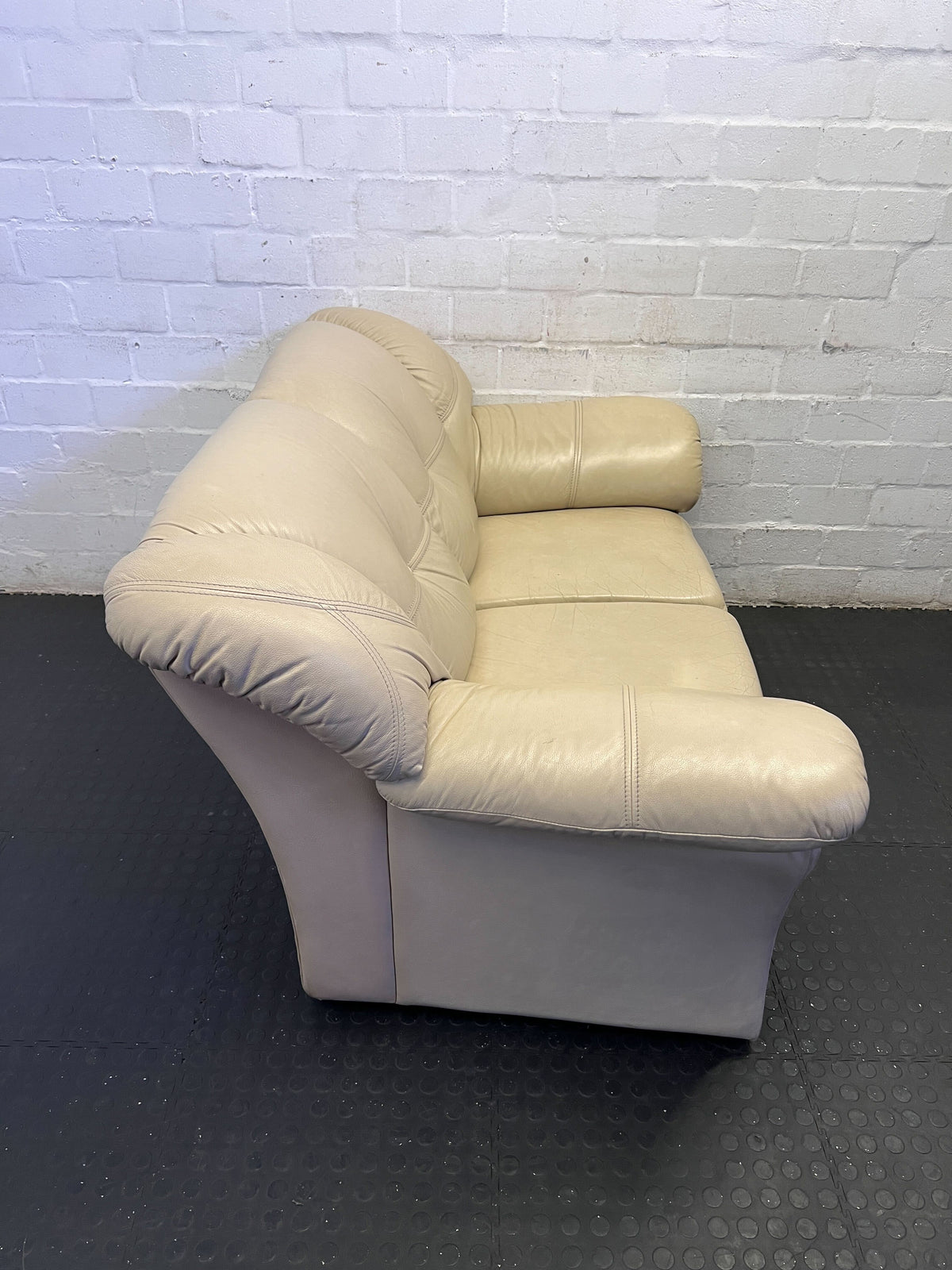 Classic Cream Two-Seater Sofa