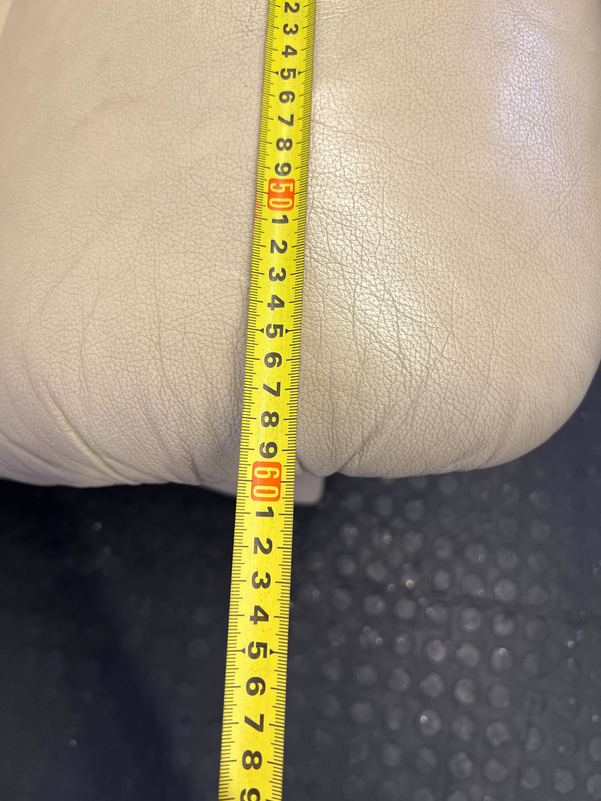 Comfy Cream Leather Armchair - Padded Lounge Chair