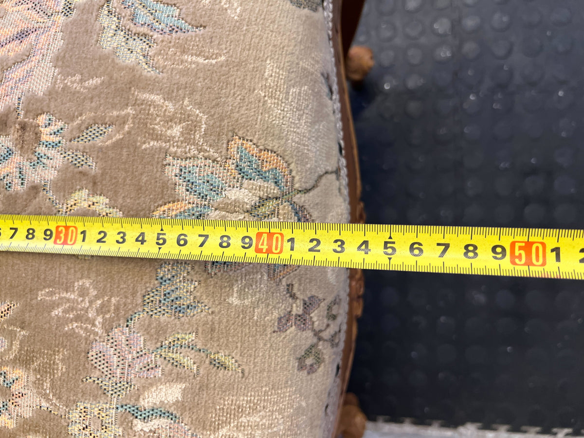 Ornate Vintage Floral Upholstered Dining / Accent Chair