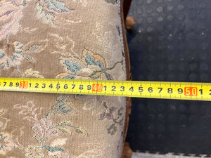 Ornate Vintage Floral Upholstered Dining / Accent Chair