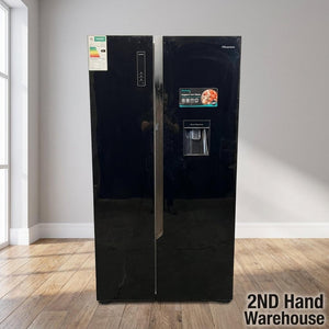 Hisense Black Side-by-Side Fridge Freezer with Water Dispenser