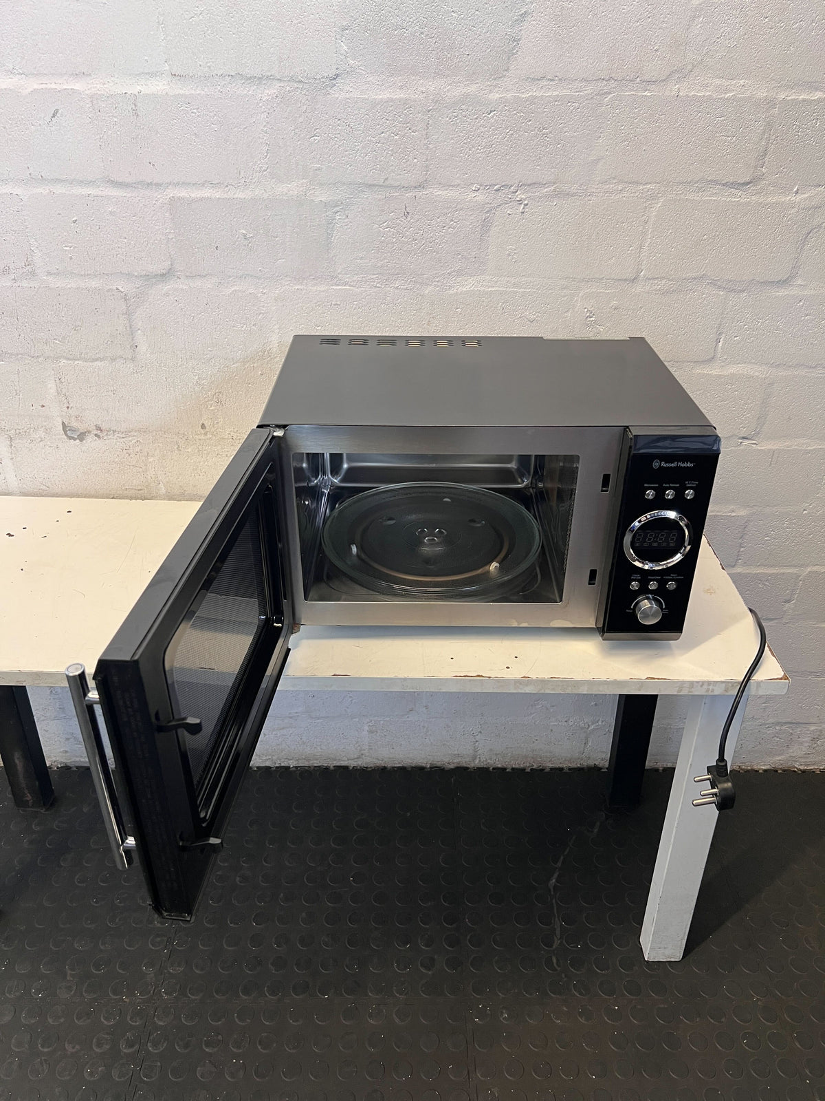 Russell Hobbs Black Digital Microwave - Modern Kitchen Essential